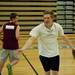 Skyline practices passing drills indoors on Wednesday, April 24. Daniel Brenner I AnnArbor.com